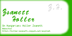 zsanett holler business card